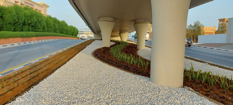 Enhancement works at Palm Jumeirah