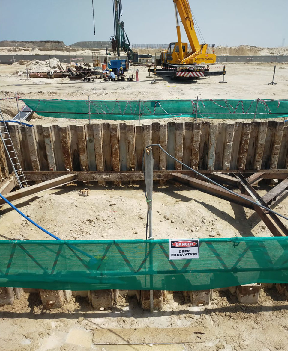 Infrastructure survey works for Madinat al Arab